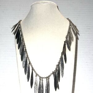 Elegant Silver Leaf‎ Necklace